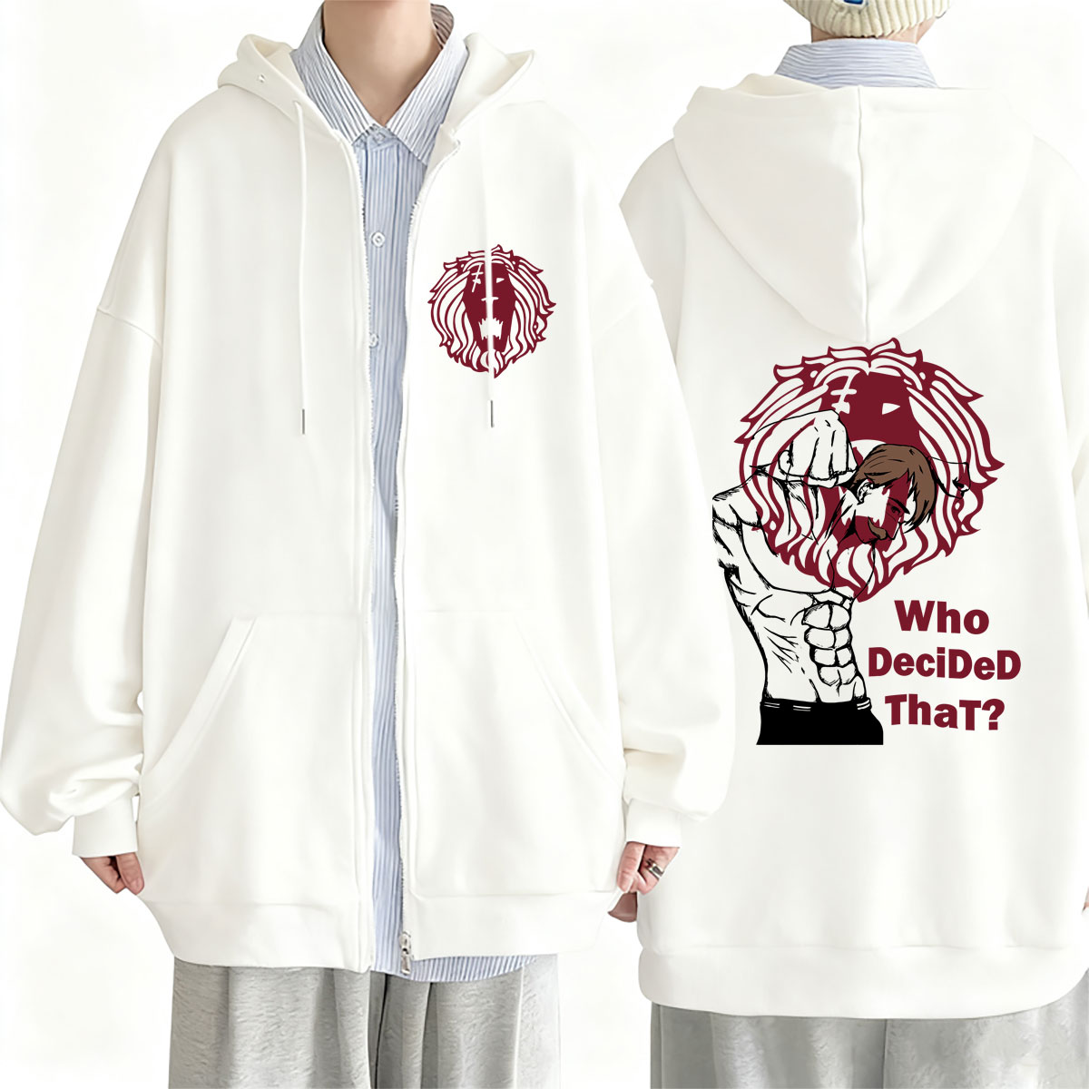 Anime Merch Hoodie - Anime Siedem Grzechów Głównych Grzech Dumy