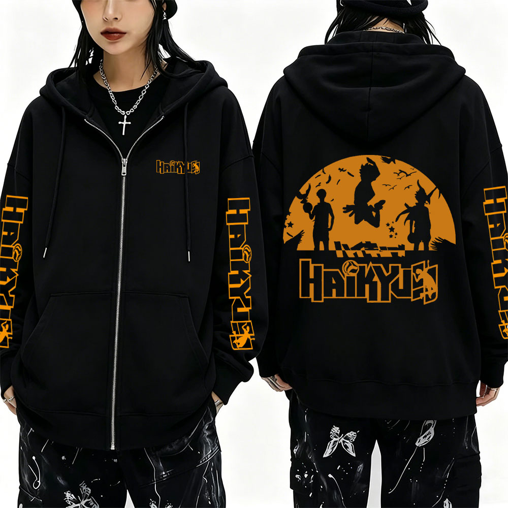 Anime Merch Hoodie - Bluza z kapturem na zamek Anime
